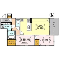 武庫之荘駅 徒歩22分 1階の物件間取画像